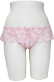 Crotchless Panty with Lace Skirt