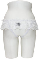 Crotchless Panty with Lace Skirt