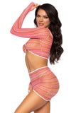 Summer Net Top and Skirt Set