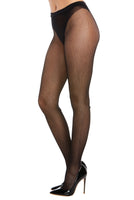 Fishnet pantyhose with solid knitted panty