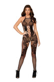 Seamless baroque lace bodystocking