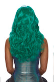 Long Wavy Teal Wig