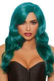 Long Wavy Teal Wig