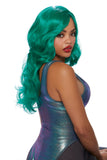 Long Wavy Teal Wig