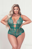 Plus Size Eyelash lace teddy