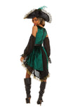 Four-Piece Emerald Pirate Costume Set