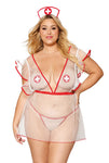 Sheer mesh nurse-themed apron