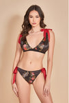 Modern Embroidered Design Bra Set