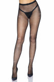 Rhinestone Crotchless Tights