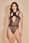 Halter Neck Hosiery Teddy