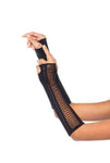 Seamless Opaque Lace Up Fingerless Gloves