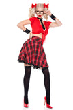 Five pieces Prep School Girl Costume Set