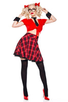 Five pieces Prep School Girl Costume Set