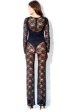 Long Sleeve All Over Lace Cat Suit