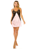 Two pcs set Satin Lace Chemise