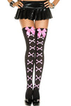 Cross bone thigh high