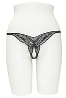 Butterfly Crotchless Thong