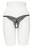 Butterfly Crotchless Thong