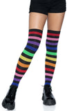 Rainbow Thigh High Socks