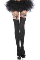 Bitsy spider and web print pantyhose