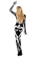 One Piece Skeleton Bodysuit Costume Set