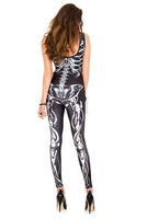 3d Skeleton Bodysuit Costume Set