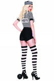 Five Piece Guilty Inmate Costume Set