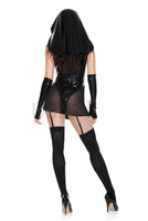 Four Pieces Immoral Nun Costume Set