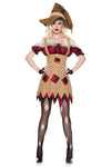 Five Pieces Living Scarecrow Costume Set