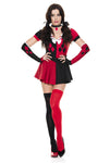 Five Pieces Naughty Jester Costume Set