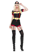 Three Pieces Fire Captain Costume Set