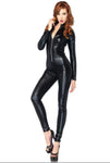 Wet Look Leather Catsuit