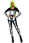 Printed Glow In The Dark Skeleton Catsuit