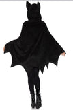 Furry Bat Costume Poncho