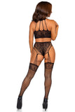 Two Pc Lace and Net Lingerie Set