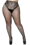 Plus Backseam Fishnet Tights