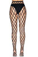 Rhinestone Net Tights