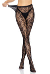 Chantilly Floral Lace Tights