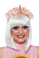 Pastel Velvet Unicorn Flower Costume Headband