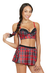 Costumes School Girl Bra 3pcs set