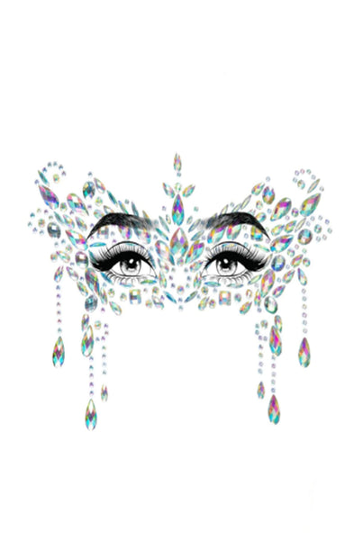 Masquerade Mask Rhinestone Stick-On Jewels