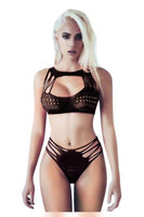 Two-Piece Fishnet Lingerie Set