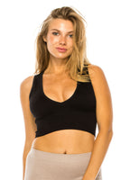 Seamless V-neck Bralette for Women