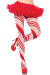 Sheer Candy Striped Tights