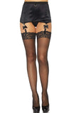 Hazel Sheer Lace Top Stockings (6 pieces in 1 pack)