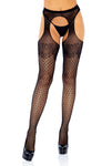 Lux Dot Suspender Pantyhose