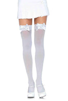 Plus Size Satin Bow Thigh Highs