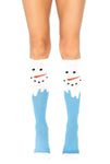 Snow Man Knee-High Socks